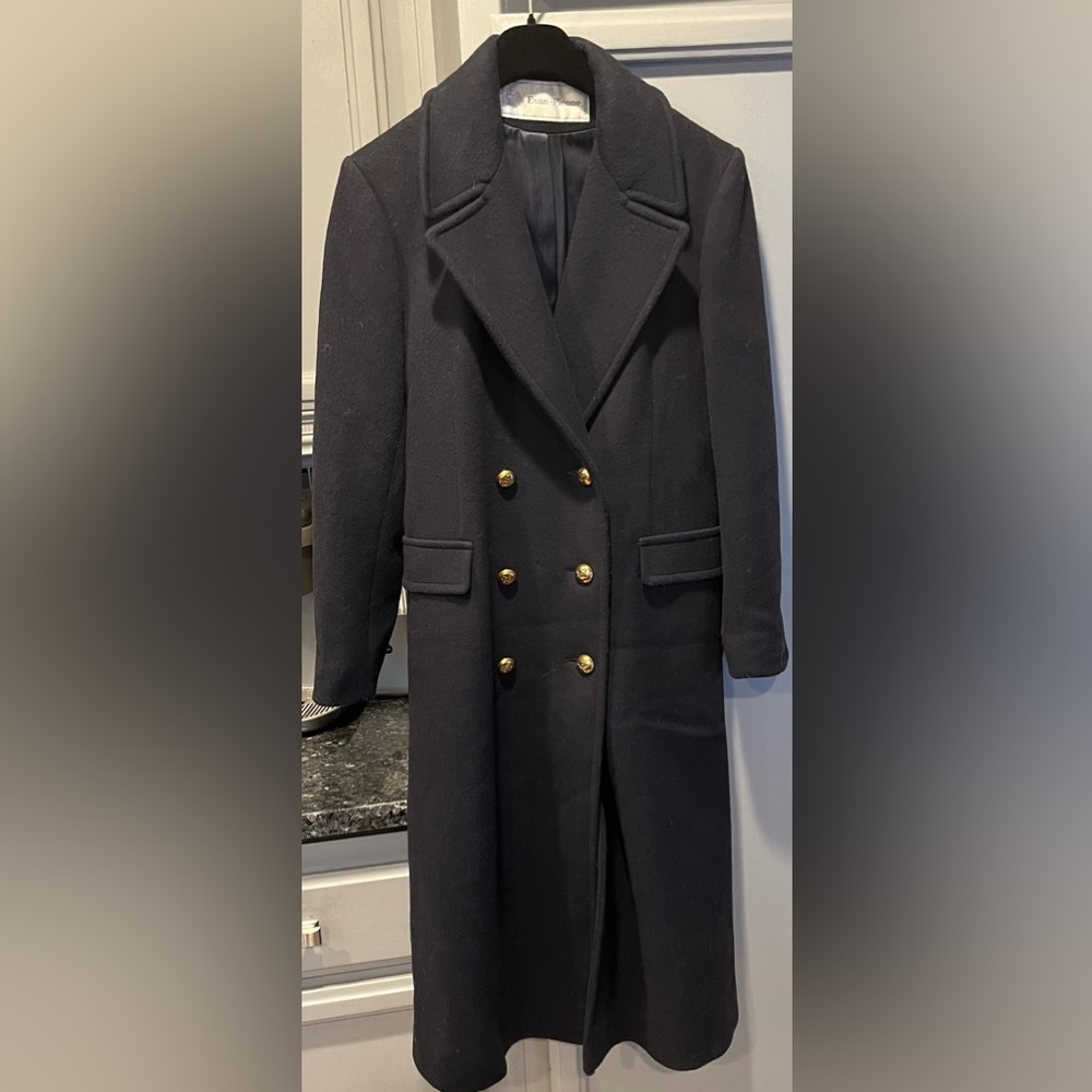 Evan Picone wool blend long coat